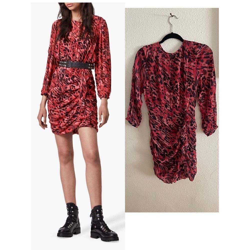 ALLSAINTS animal print dress size 2